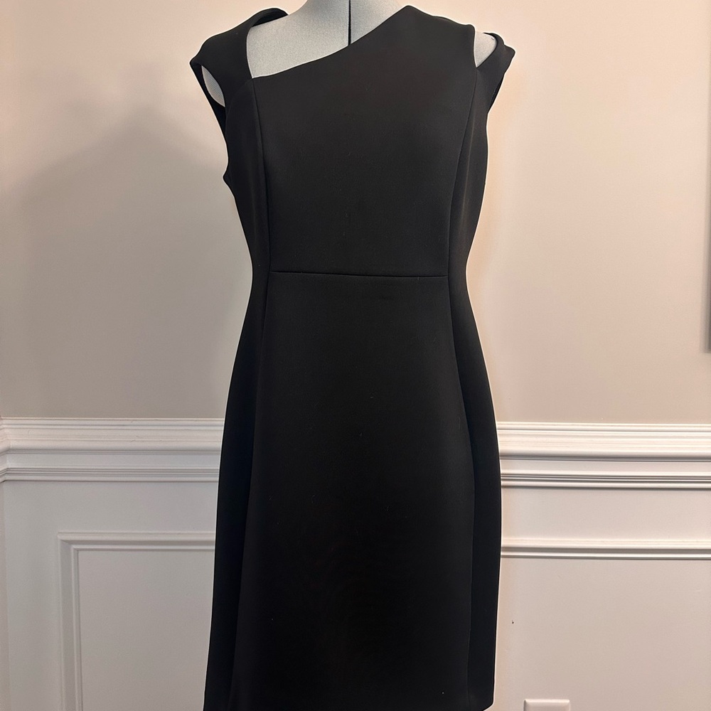 Calvin Klein One Shoulder Black Dress